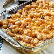Tater Tot Casserole With Sausages