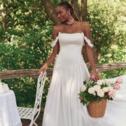 Off-The-Shoulder Flower Straps