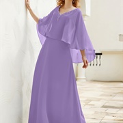 Flutter Cape Over Top of Dress