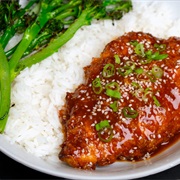 Hot Honey BBQ Chicken and Rice