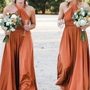 Rust/Copper Colored Dress