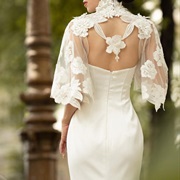 Cutout Lace Detail Dangling in Hole on Back