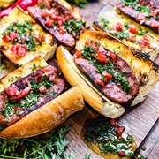 Choripán With Chimichurri