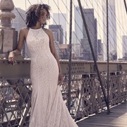 High Neck Halter Dress