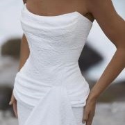 Tightly Cinched Waist on Wedding Dress