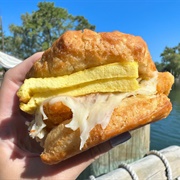 Breakfast Biscuit Sandwich With Pepper Jack