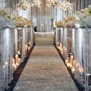 Glittery Wedding Aisle Runner
