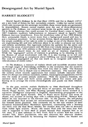 Desegregated Art (Muriel Spark)