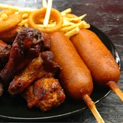 Wings With Corn Dogs
