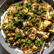 Roasted Cauliflower With Fried Caper Gremolata
