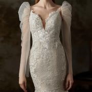 Detached Sleeves With Puffed Shoulder