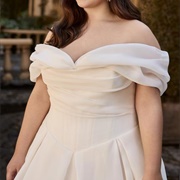 Draped Off-Shoulder Bardot Style