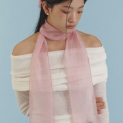 Neck Scarf in Different Color Than Dress