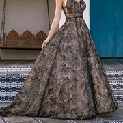 Burst Pattern Beading All Over Dress