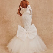 Bow Without Tails on Wedding Gown