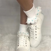 Socks With Lace Cuffs