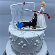 Silly Topper on Wedding Cake