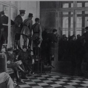 Allied Officers Viewing Signing of Versailles Treaty