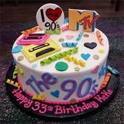90s Themed Cake