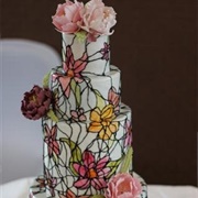 Stained Glass Wedding Cake