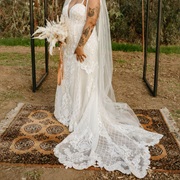 Scroll Pattern on Veil