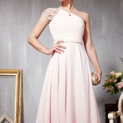 One-Shoulder With Cap Sleeve