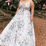 Pleated Satin or Silk Wedding Dress