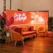 Lounge Vignette With Backdrop