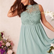 Lace Bodice Bridesmaid Dress