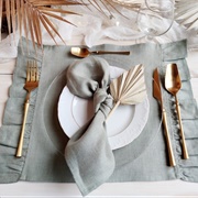 Fabric Placemats on Tables