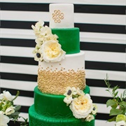 St. Patrick's Day Wedding Cake
