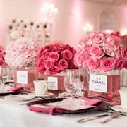 Centerpieces Using Perfume Bottles