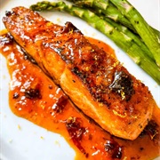 Chipotle Raisin Glazed Salmon