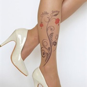 Personalized Tattoo Tights for Wedding