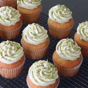 Vanilla Cupcake With Pistachio Icing
