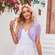 Colorful Bolero/Shrug With Wedding Dress