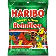 Haribo Sweet Sour Reindeer Gummies