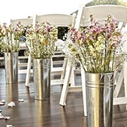 Galvanized Metal Containers, Wedding Decor