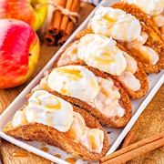 Taco With Caramel Apple Sauce