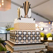 Art Deco Wedding Cake