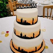 Skyline Wedding Cake