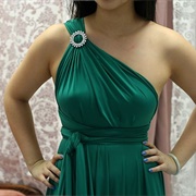 Brooch With Bridesmaid Dress