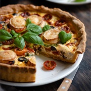 Goat's Cheese and Tomato Quiche