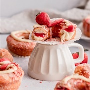 Strawberry Vanilla Bean Cronut