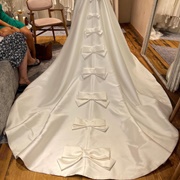 Wedding Dress Train With Bows