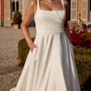 One-Sided Ruching on Bodice