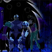 Robin's Teammates Restraining Him(Teen Titans)