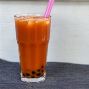 Iyokan Boba Tea With Cotton Candy Boba