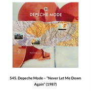 #1121 Never Let Me Down Again by Depeche Mode