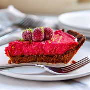 Cranberry Lime Curd Pie